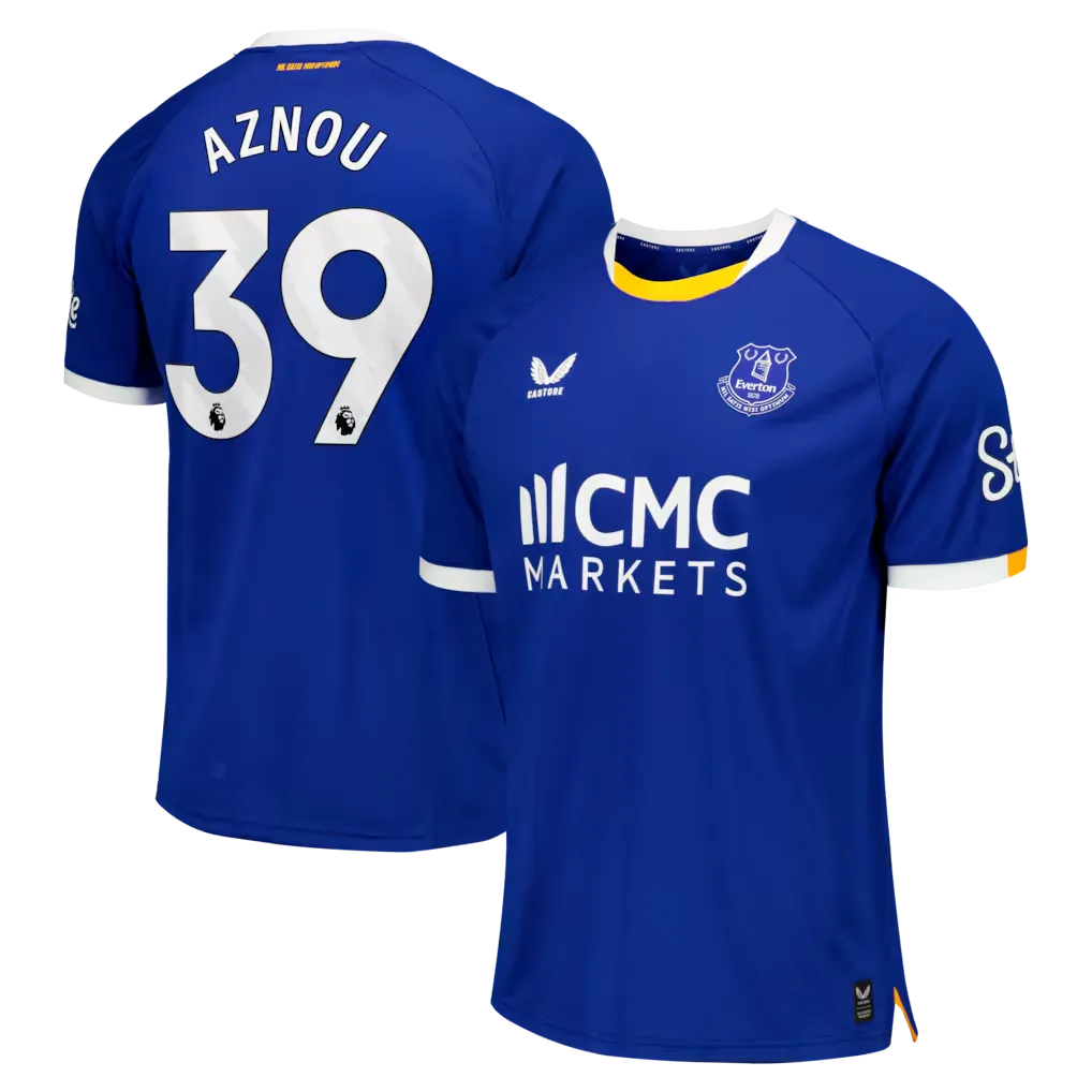Everton Castore Home Pro Shirt 2026-27 With Aznou 39 printing