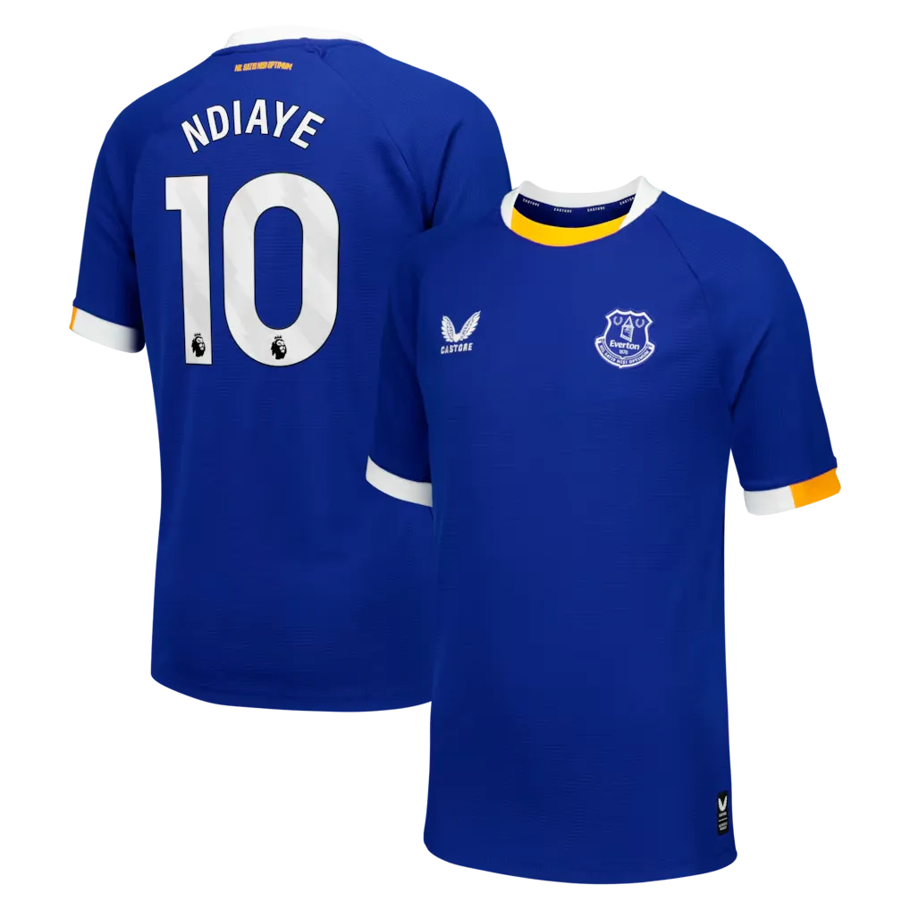 Everton Castore Home Replica Shirt 2026-27 - Kids With Ndiaye 10 printing