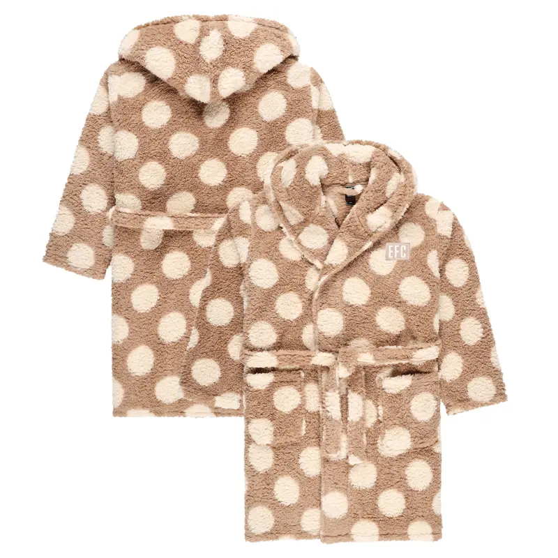 everton-polka-dot-fleece-hooded-robe-beige-womens-201131809